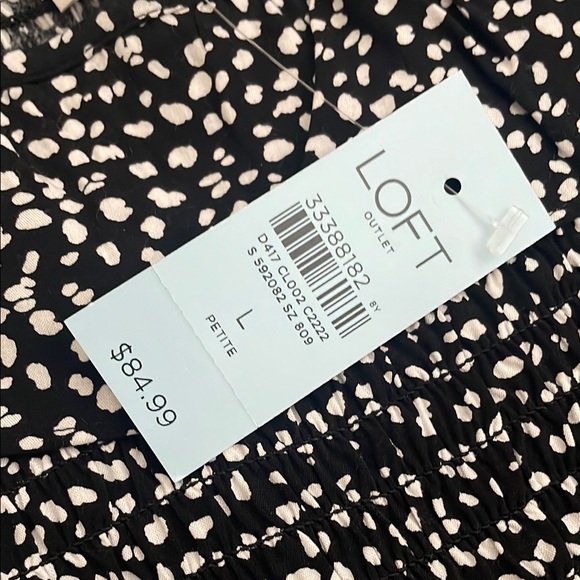 LOFT Black and White Sleeveless Sundress - Picture 4 of 6